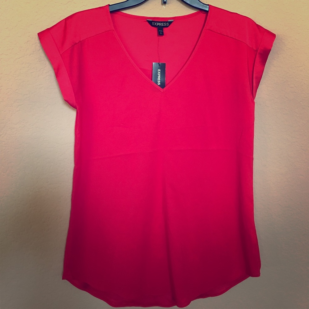 NWT Express Silky V Neck Tee - Picture 1 of 1