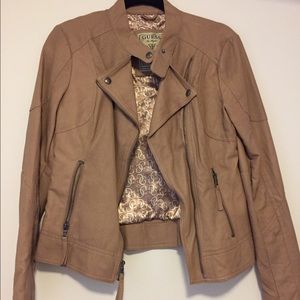Guess Light brown vegan leather jacket