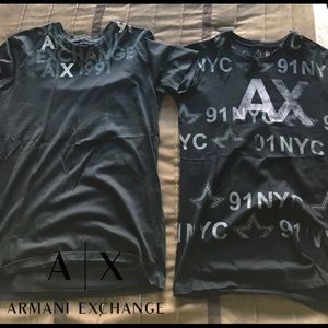 Armani Exchange Black T-Shirts (Like-New)