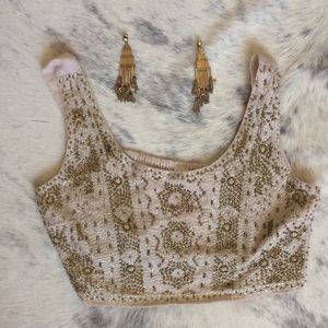Beaded crop top