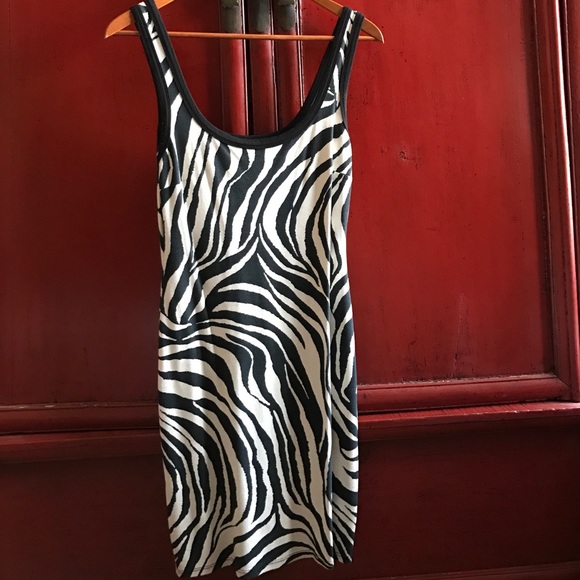 White Tiger Dress (or Zebra if you prefer) - Picture 1 of 4