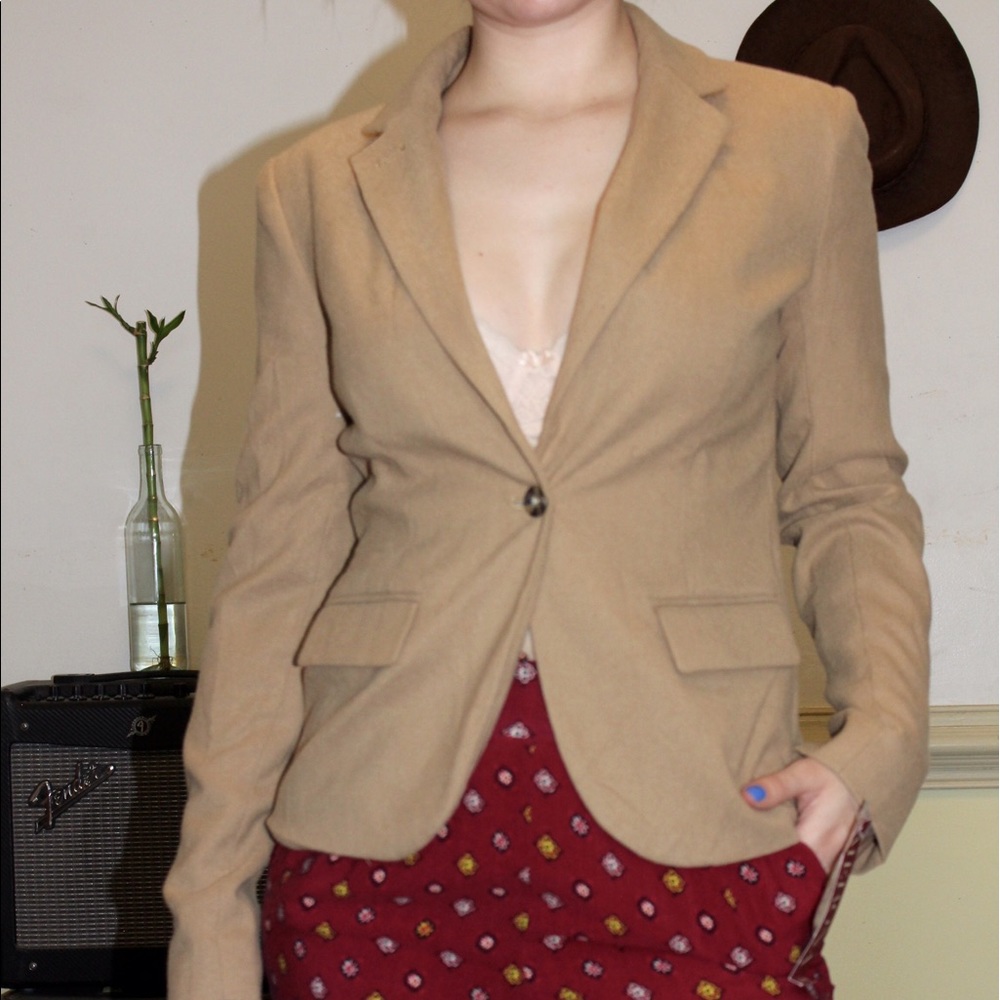 New With Tags Merona Camel Blazer