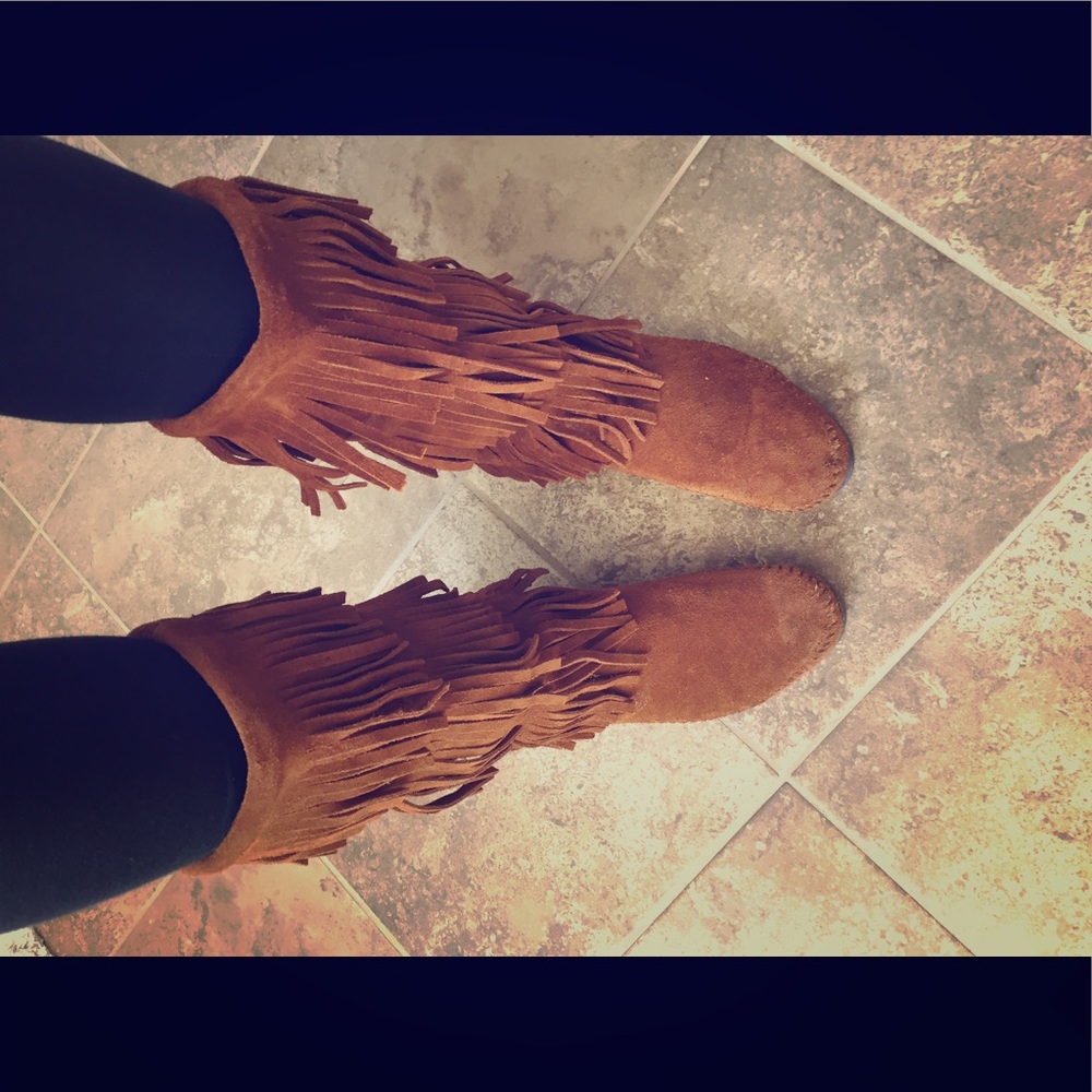 Minnetonka Fringe Boots