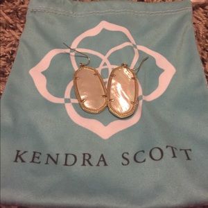 Kendra Scott Dani Earrings Ivory Pearl and Gold