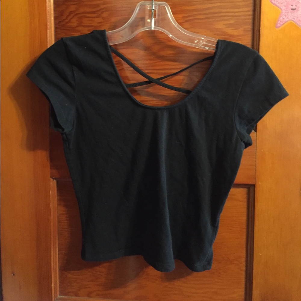Bundle of Black Crop Tops 🖤