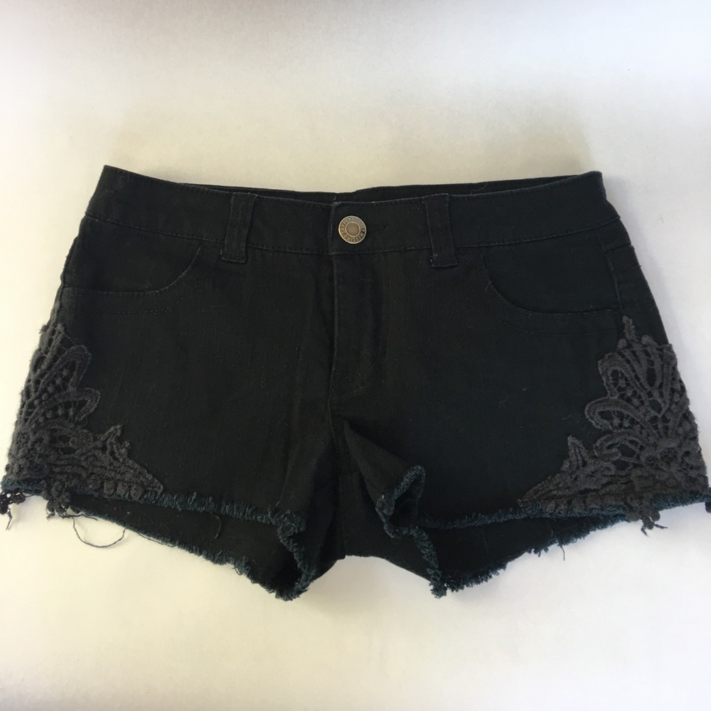 Mossimo Black Denim Jean Shorts- Size 7