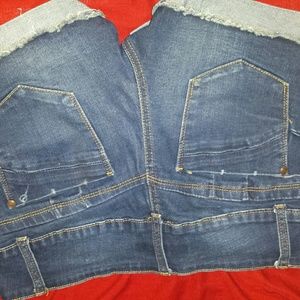 Women's blue jean shorts