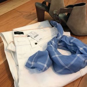 NWT JCREW White Denim Jeans
