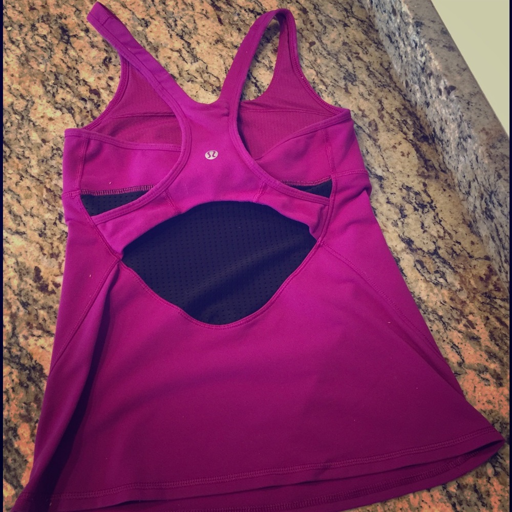 Lululemon crossback purple tank
