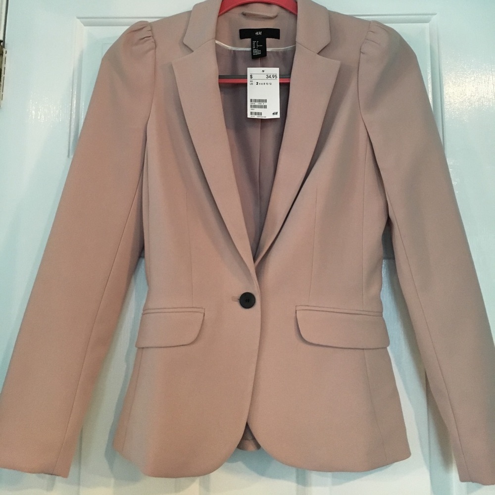 H&M Soft Pink Blazer - New w/ tags