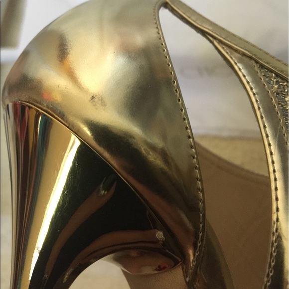 Jimmy choo new gold glitter Leonora authentic sz36 - Picture 5 of 7