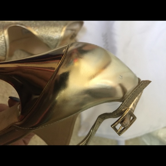 Jimmy choo new gold glitter Leonora authentic sz36 - Picture 6 of 7