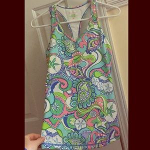 Lilly Pulitzer Luxletic lined sportswear top Small