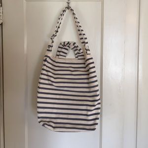 NWOT Baggu Striped Canvas Bag