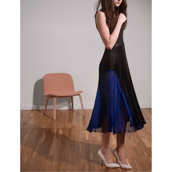 Timo Weiland - Pleated Abstract Dress (Size 0) - Picture 1 of 4