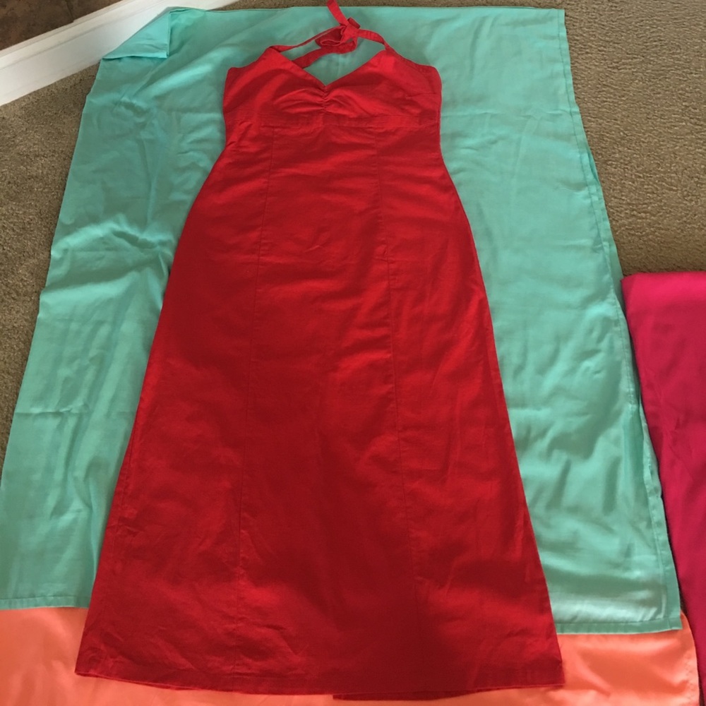 Open back ladies dress