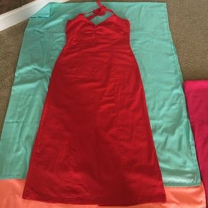 Open back ladies dress