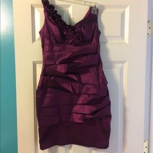 Dark purple dress