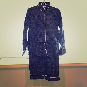 Gap body blue polka dot pajamas