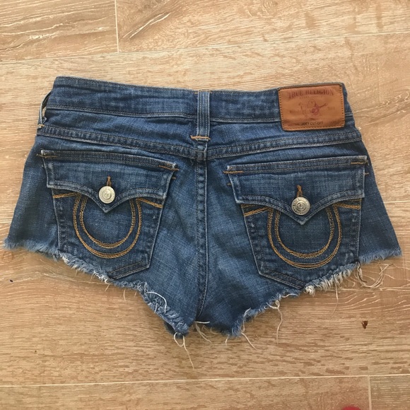 True Religion Joey Cut-Off Jean Shorts - Picture 5 of 8
