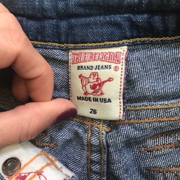 True Religion Joey Cut-Off Jean Shorts - Picture 8 of 8