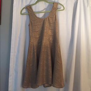 Mumu Gold Shimmer Dress
