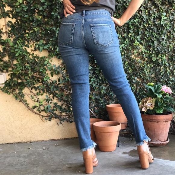 Distressed U-Hem Jeans - Picture 3 of 5