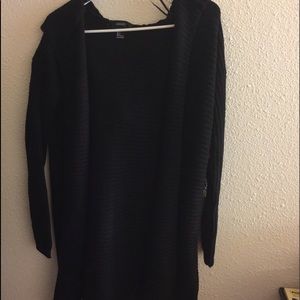 Black cardigan