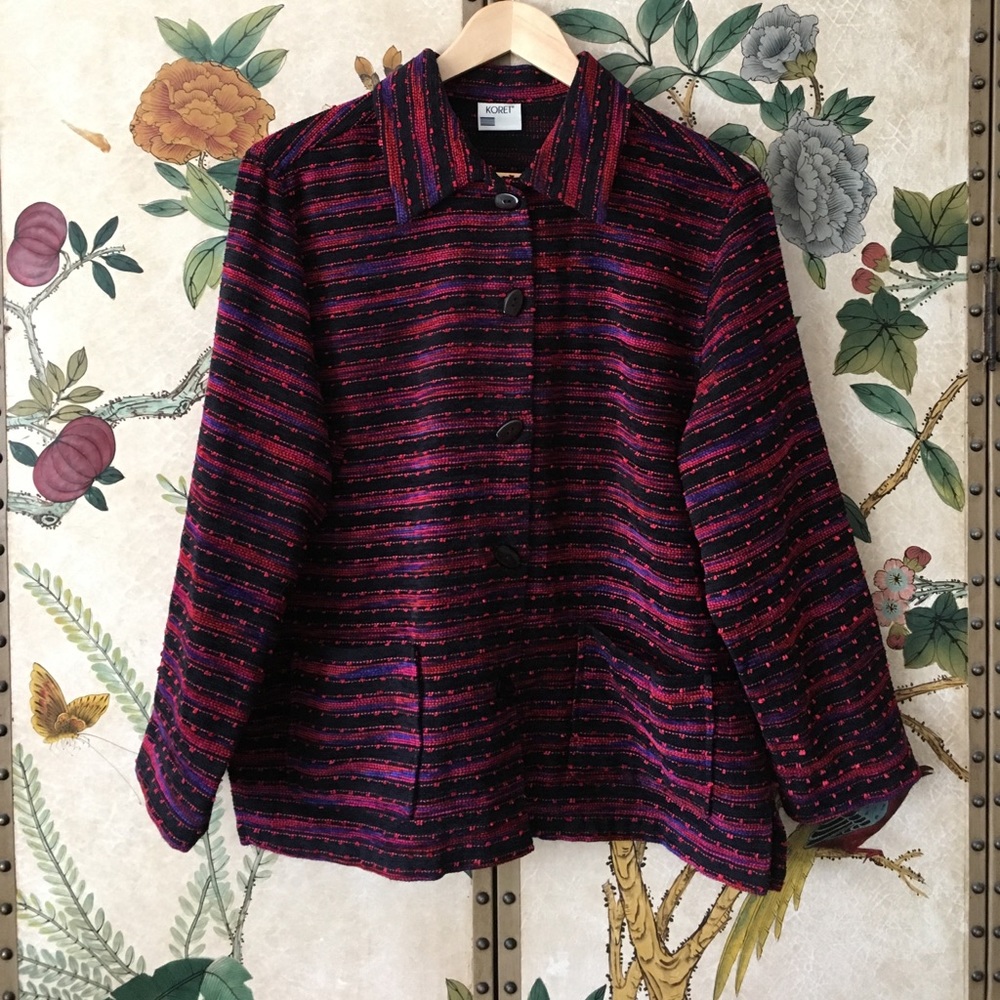 [Koret] Sassy Church Lady Stripe Jacket