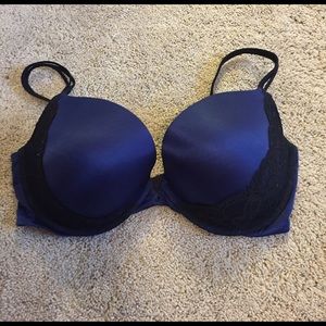 Navy and black Victoria's Secret bra 36dd