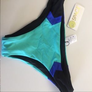 NWT L SPACE XS reversible bikini bottom