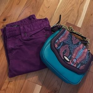 JCREW Purple Toothpick Jeans