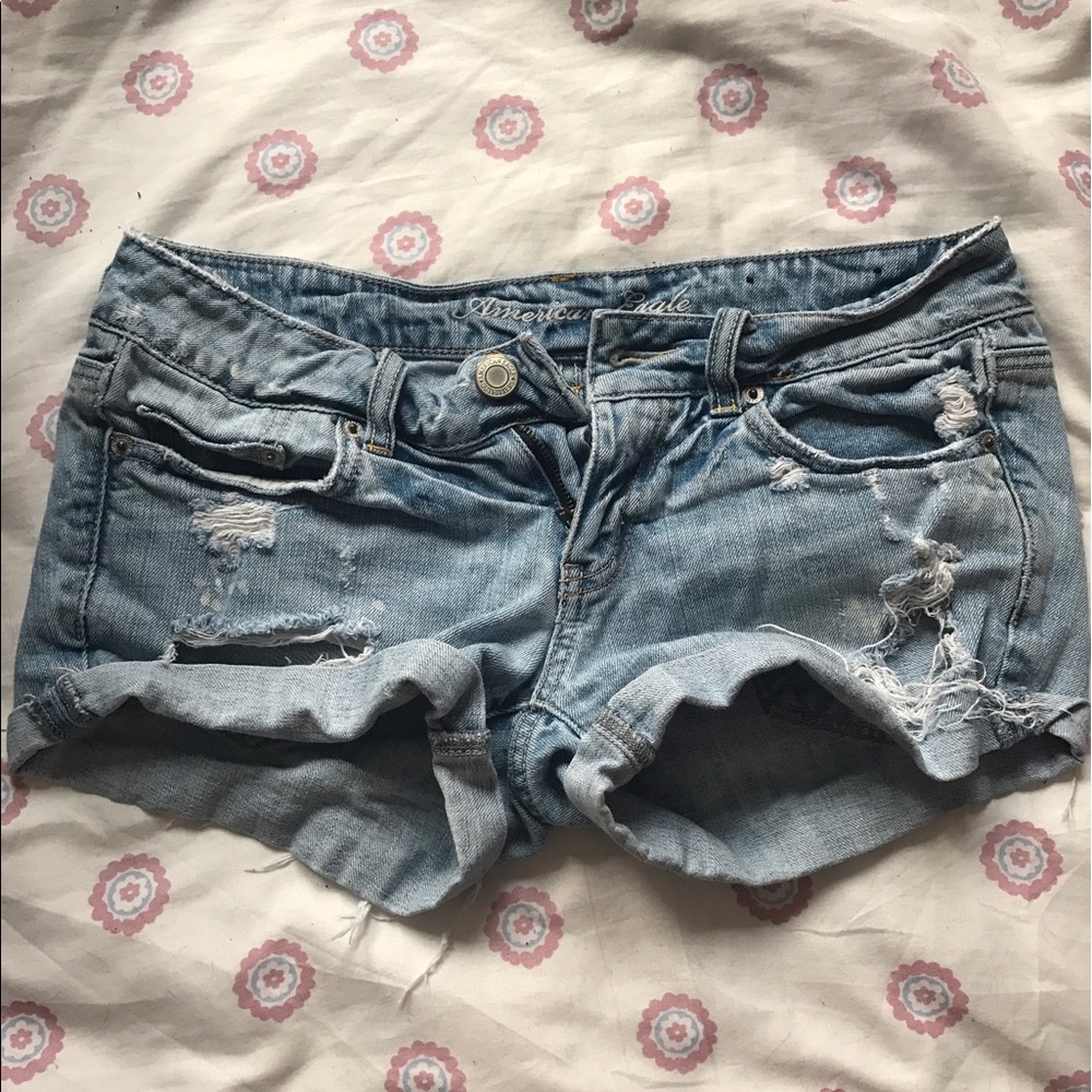 american eagle denim shorts