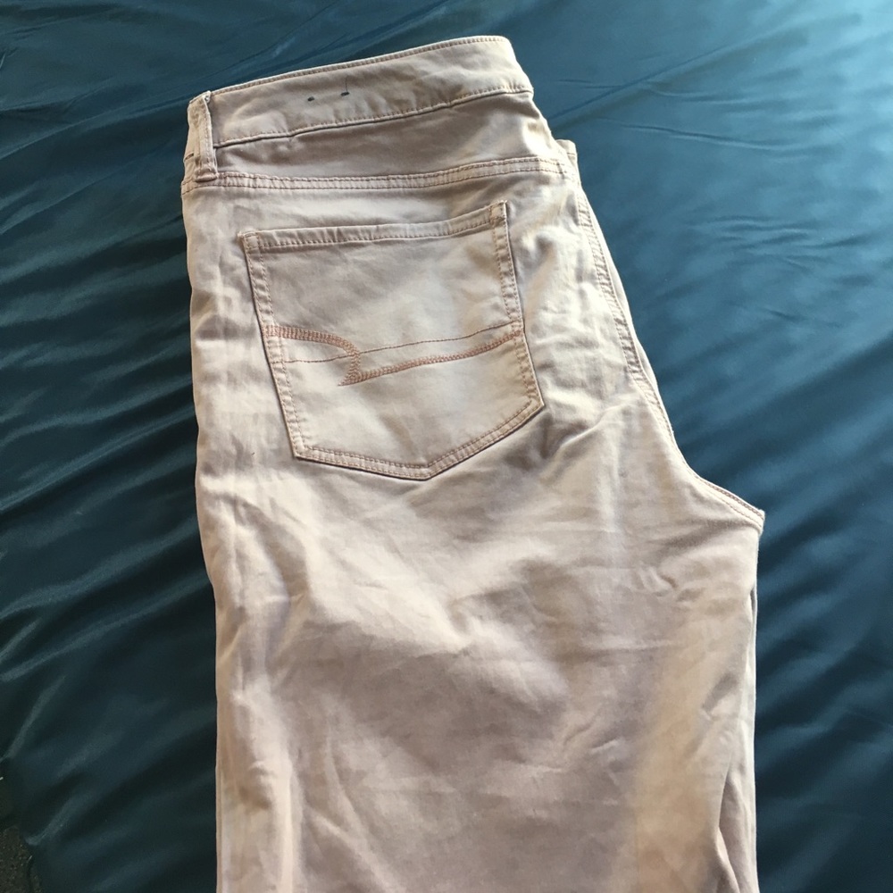 Blush rose skinny jeans