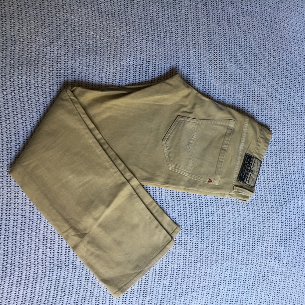 yellow denim jeans