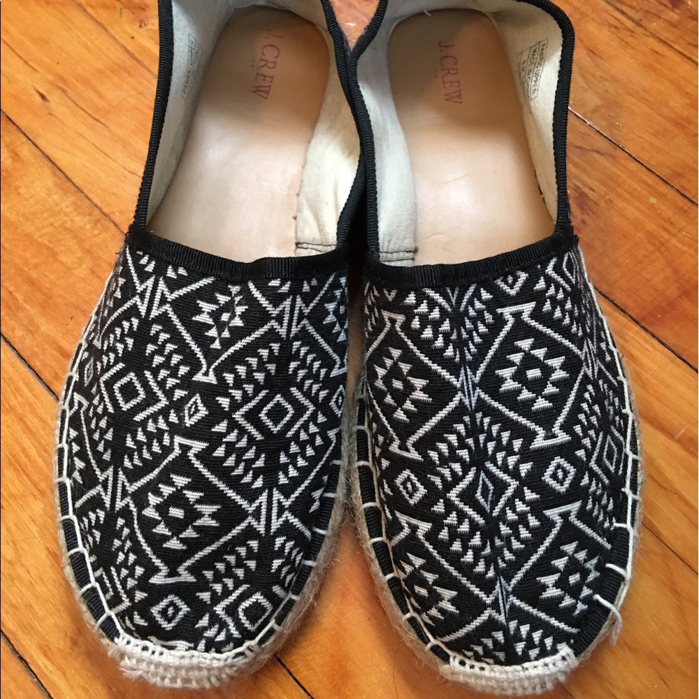 J. Crew Canvas Print Espadrilles