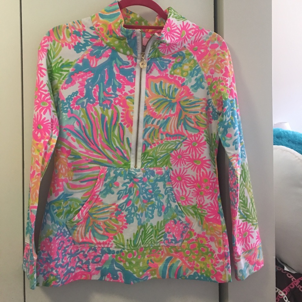 NWOT Lilly Pulitzer Lovers Coral Popover XS