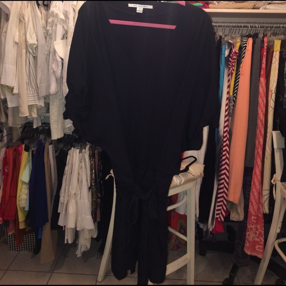 Plain black dress from DVF