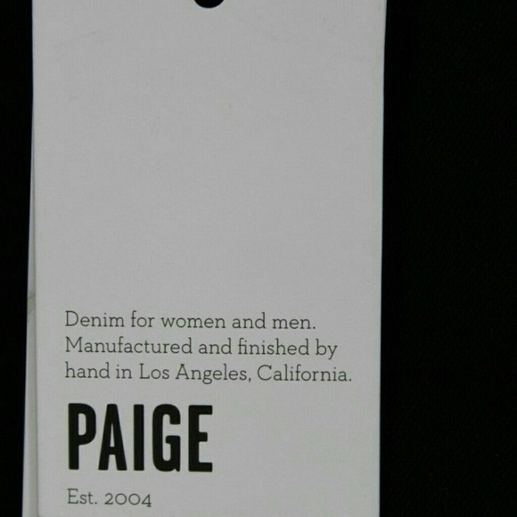 PAIGE INDIGO JEANS SIZE 24 SKINNY LEG NWT - Picture 2 of 4