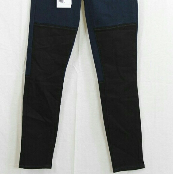 PAIGE INDIGO JEANS SIZE 24 SKINNY LEG NWT - Picture 4 of 4