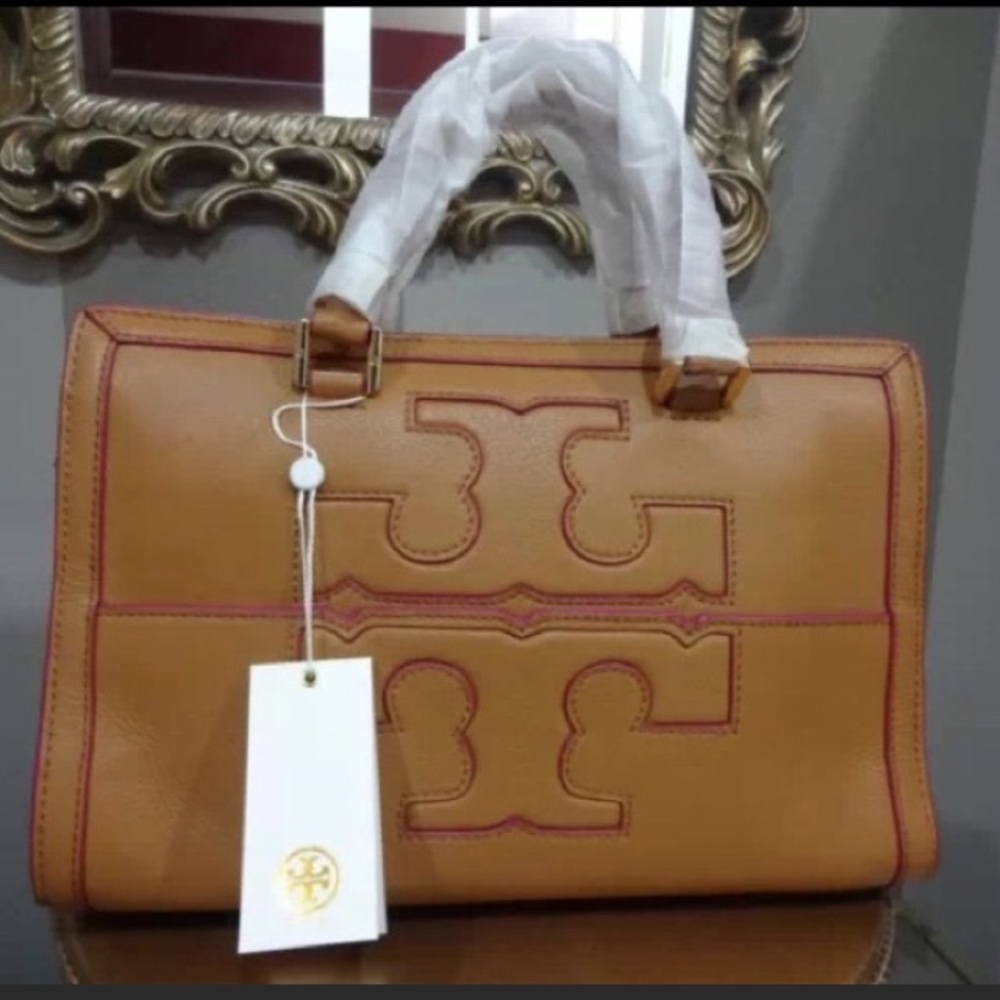 NWT Tory Burch Jessica Satchel in Luggage