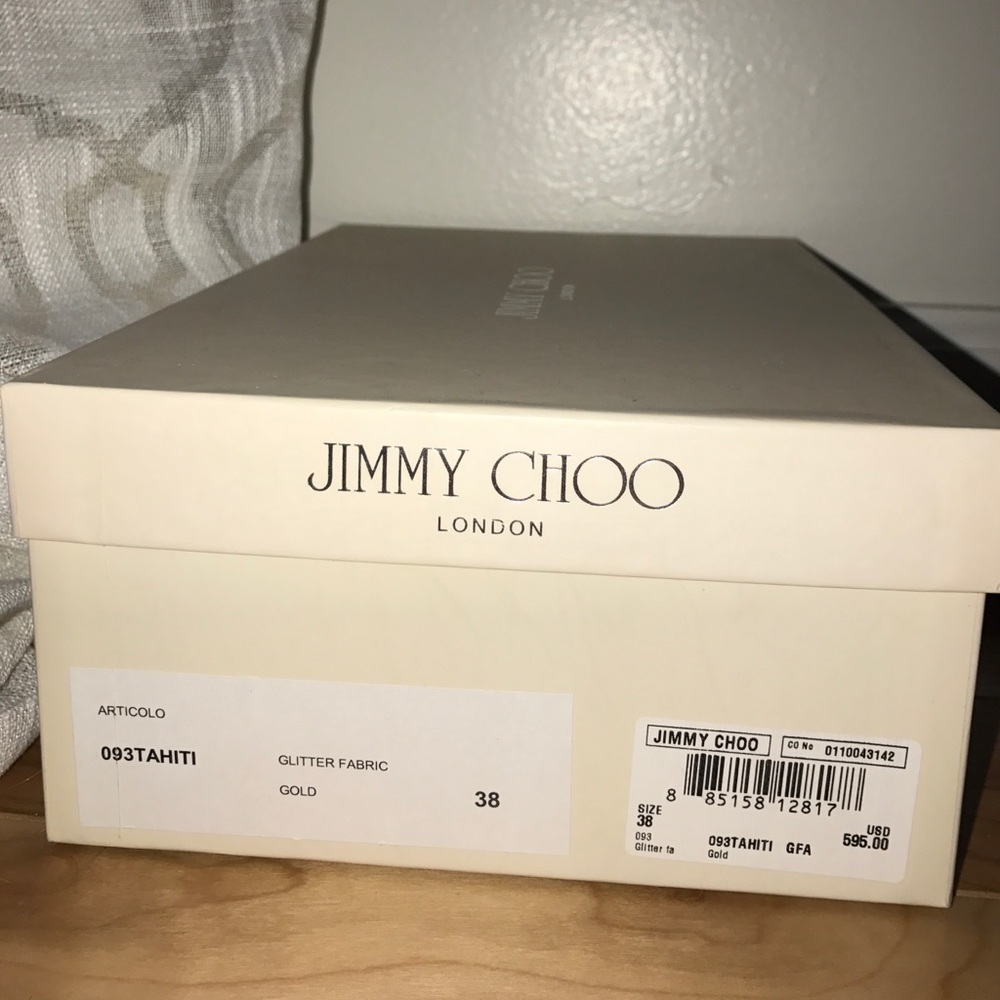 Sparkling Gold Jimmy Choo Stilettos - Picture 5 of 5
