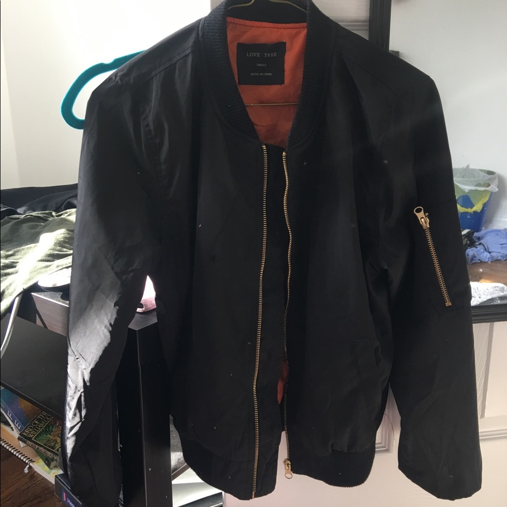 Black Bomber Jacket