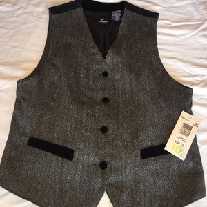 Ladies black and grey vest