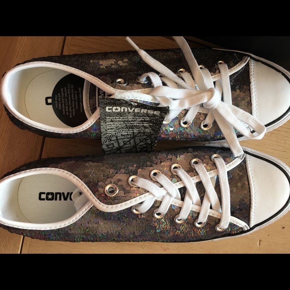 Sequin converse