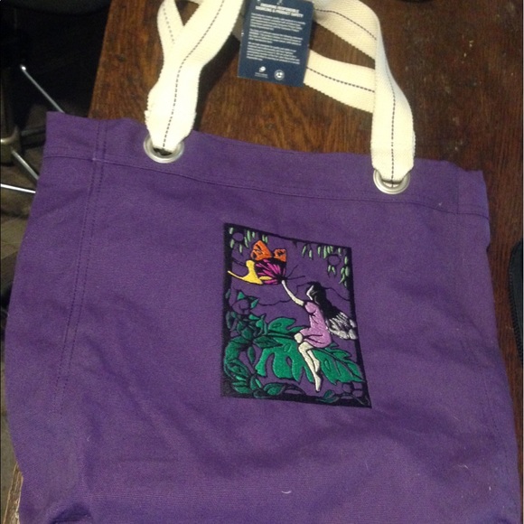 Ally Tote Bag with Fairy Embroidery - Picture 1 of 3