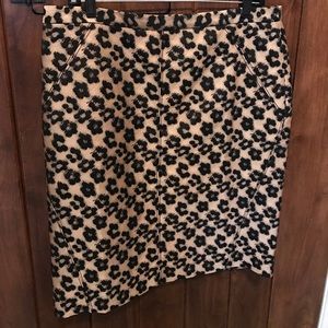 Ann Taylor leopard skirt