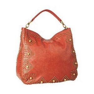 Big Buddha Faux Leather Studded Shoulder Bag