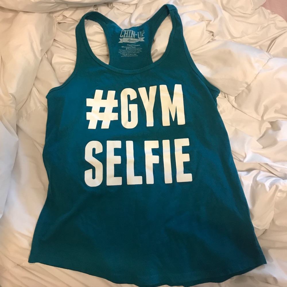 "#GYMSELFIE" tank top