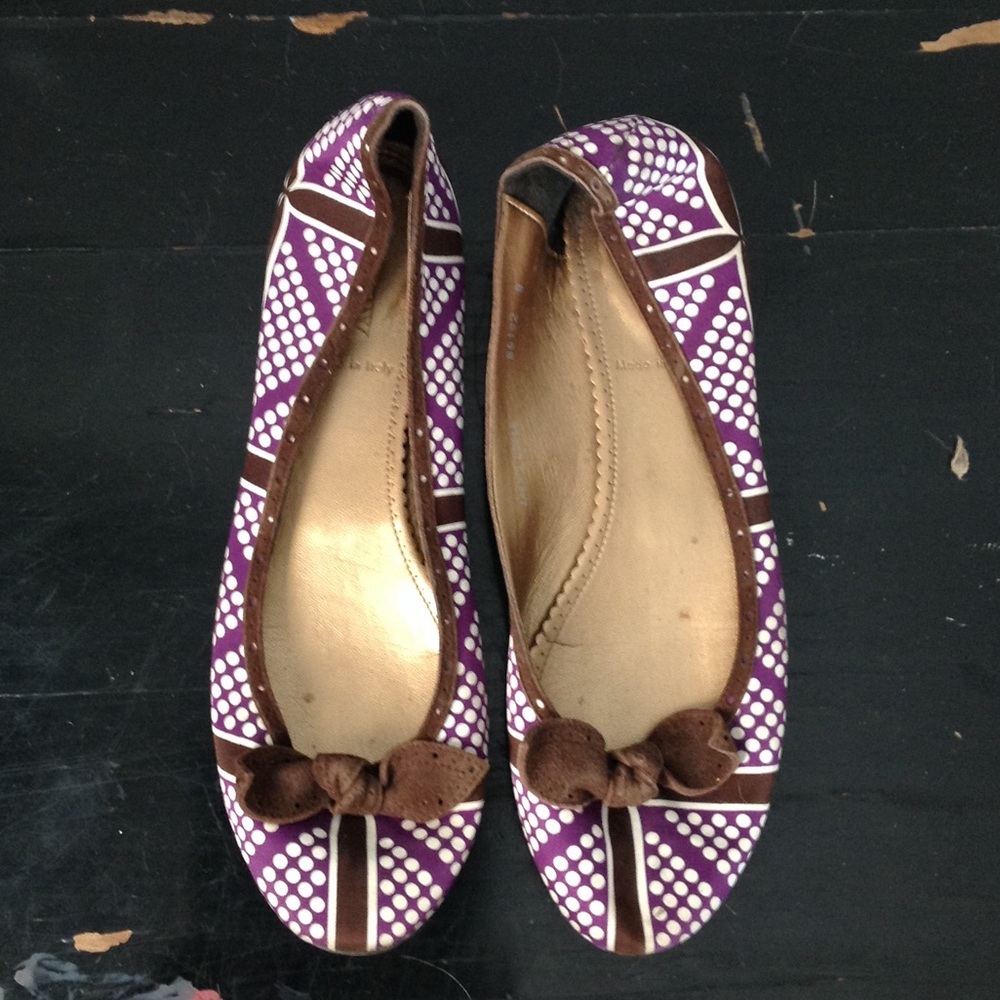 J. Crew patterned flats